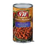 S&W Chili Makin's original, pinto beans, sauce & seasoning Center Front Picture