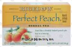 Bigelow Herb Tea Bags Perfect Peach(R) All Natural Caffeine Free Center Front Picture