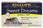 Bigelow Herb Tea Bags Sweet Dreams All Natural Caffeine Free Center Front Picture