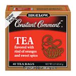 Bigelow Constant Comment tea flavored with rind of oranges and sweet spice, 40-bags Center Front Picture