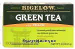 Bigelow  green tea with peach Center Front Picture