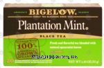 Bigelow Plantation Mint black tea, all natural Center Front Picture