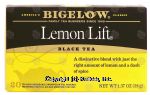 Bigelow Lemon Lift black tea, all natural Center Front Picture