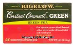 Bigelow Constant Comment(R)  all natural green tea flavored with a secret recipe of orange rind and sweet spice Center Front Picture