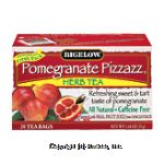 Bigelow Pomegranate Pizzazz sweet & tart herb tea, caffeine free, 20-bags Center Front Picture