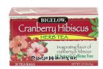 Bigelow  cranberry hibiscus herb tea, 20-bags Center Front Picture