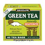 Bigelow  green tea, decaffeinated, 40-bags Center Front Picture