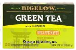 Bigelow  green tea with lemon, natually decaffeinated, 20 tea bags Center Front Picture