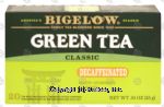 Bigelow  green tea, naturally decaffeinated, bags Center Front Picture