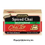 Bigelow  spiced chai black tea, decaffeinated, 20-bags Center Front Picture