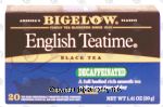 Bigelow English Teatime decaffeinated tea invigorating in the best English tradition, 20 tea bags Center Front Picture