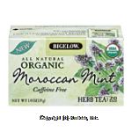 Bigelow Organic Moroccan mint caffeine free herb tea, 20-bags Center Front Picture