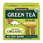 Bigelow Green Tea Bags Organic Green Tea Decaffeinated All Natural Center Front Picture