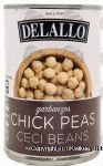 Delallo  chick peas Center Front Picture