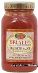 Delallo Ultimate Sauce Collection spaghetti sauce flavored with meat Center Front Picture