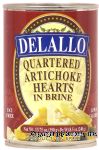 Delallo  quartered artichoke hearts in brine Center Front Picture