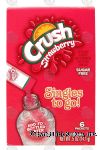 Crush Singles to go! strawberry flavor powder drink mix, sugar free, 6-packets Center Front Picture