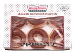 Krispy Kreme  chocolate iced glazed doughnuts Center Front Picture