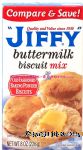 Jiffy  buttermilk biscuit mix, old fashioned baking powder biscuits Center Front Picture