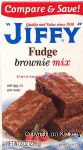 Jiffy  chocolate fudge brownie mix, add egg, nuts, oil and water Center Front Picture