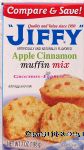 Jiffy  apple cinnamon muffin mix, add egg and milk Center Front Picture