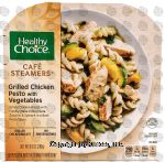 Healthy Choice Cafe Steamers Top Chef; grilled chicken pesto with vegetables Center Front Picture