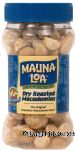 Mauna Loa  dry roasted macadamias Center Front Picture