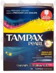 Tampax Pearl plastic scented tampons, regular absorbency Center Front Picture