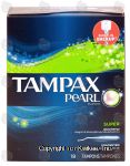 Tampax Pearl super absorbency unscented plastic tampons Center Front Picture