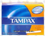 Tampax  super plus absorbency tampons Center Front Picture