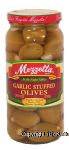 Mezzetta  garlic stuffed olives  Center Front Picture