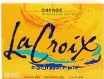 La Croix  orange flavored sparkling water, 12-fl. oz. cans Center Front Picture