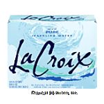 La Croix Sparkling Water Natural Pure 12 Oz Center Front Picture