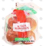 King's Hawaiian  hawaiian sweet hamburger buns, 8 buns Center Front Picture