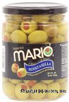 Mario  spanish manzanilla olives stuffed with minced pimiento Center Front Picture