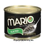 Mario  sliced ripe black olives Center Front Picture