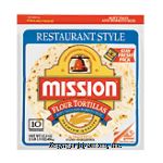 Mission Tortillas Flour Restaurant Style Soft Taco & Burrito Size 10 Ct Center Front Picture