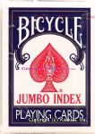 Bicycle  jumbo index playing cards Center Front Picture