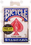 Bicycle  rider back playing cards Center Front Picture