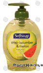 Softsoap  crisp cucumber & melon hand soap Center Front Picture