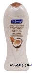 Softsoap Body Scrub coconut butter exfoliating body wash, crushed coconut & jojoba butter extracts Center Front Picture