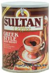 Sultan  greek style light roast coffee, ground Center Front Picture