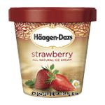 Haagen-Dazs Ice Cream Strawberry Center Front Picture