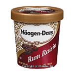 Haagen-Dazs Ice Cream Rum Raisin Center Front Picture