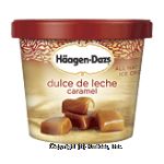 Haagen-Dazs  dulce de leche caramel ice cream Center Front Picture