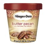 Haagen-Dazs Ice Cream Butter Pecan Center Front Picture