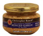 Christopher Ranch  minced garlic in water Center Front Picture