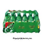 Perrier  sparkling natural mineral water, bottled in France, 1/2-liter plastic bottles Center Front Picture