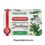 Teekanne Soothing purely peppermint herbal wellness tea, caffeine free, 20-bags Center Front Picture