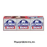 Klondike Krunch vanilla light ice cream in a milk chocolate flavored coating with crispy rice, 6 bars Center Front Picture